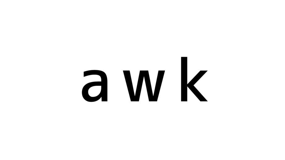 文字列のawk