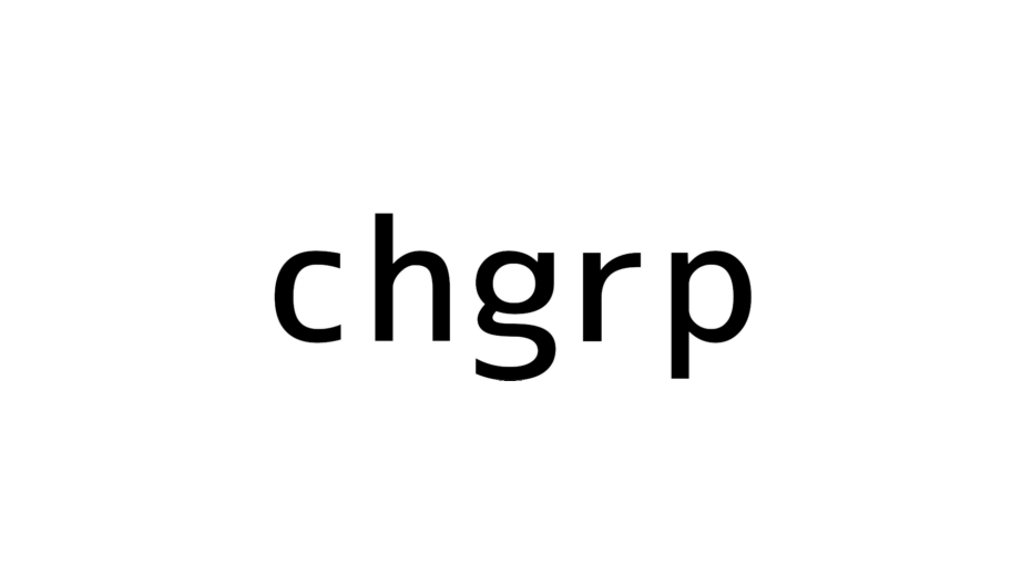 文字列のchgrp