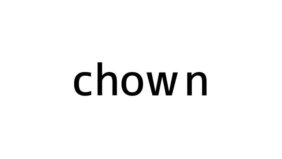 文字列のchown
