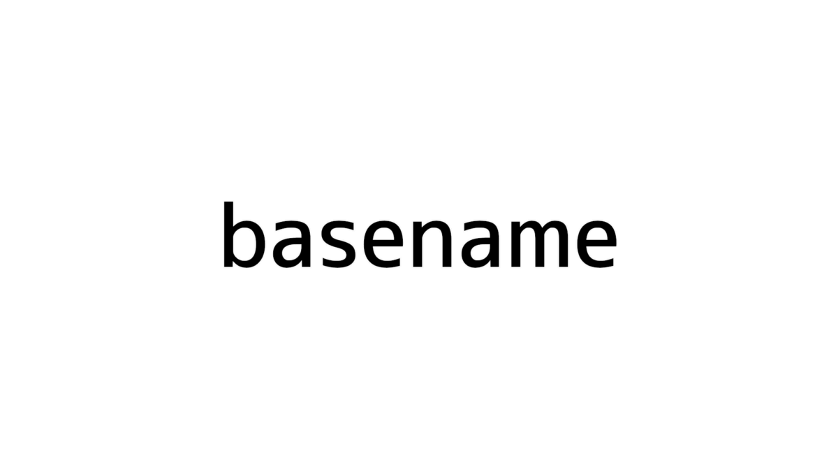 [basename] Run and understand. basename command to get file name from folder name containing spaces