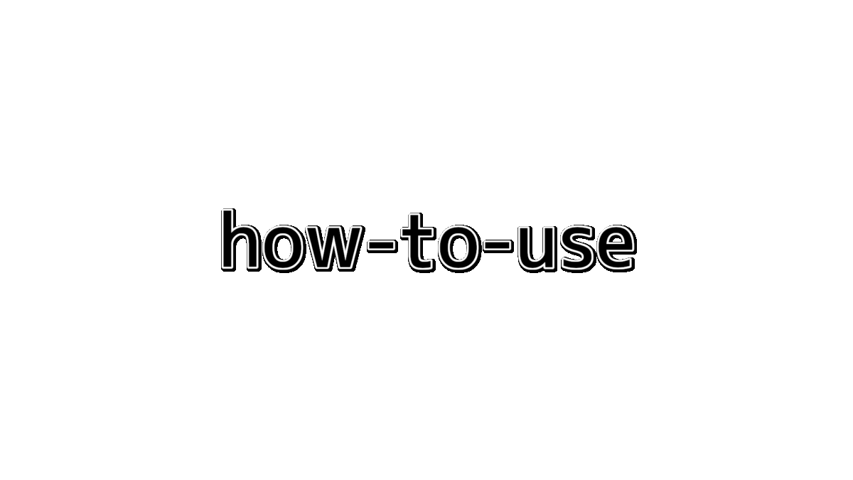 string how-to-use